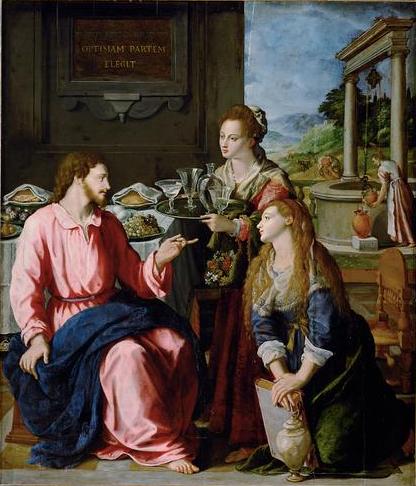 Alessandro Allori Christ with Mary and Martha